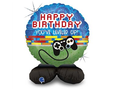 26in GAME CONTROLLER BIRTHDAY STANDUPS AIR FILL FOIL BALLOON
