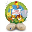 26in JUNGLE ANIMALS BIRTHDAY STANDUPS AIR FILL FOIL BALLOON