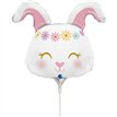 14in HIPPIE BUNNY MINI AIR FILL FOIL BALLOON 10S
