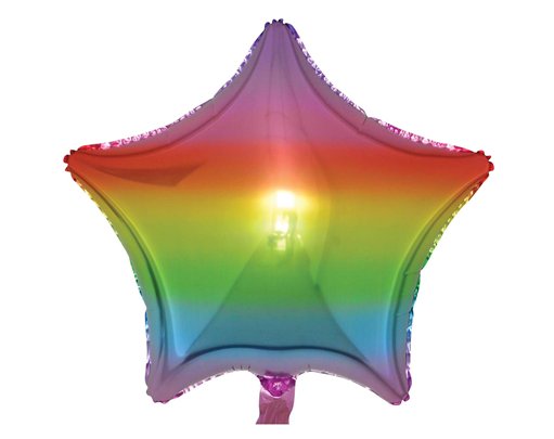 19in RAINBOW STAR FOIL BALLOON