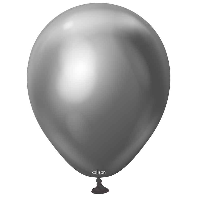 100PK 5in MIRROR CHROME SPACE GREY KALISAN LATEX