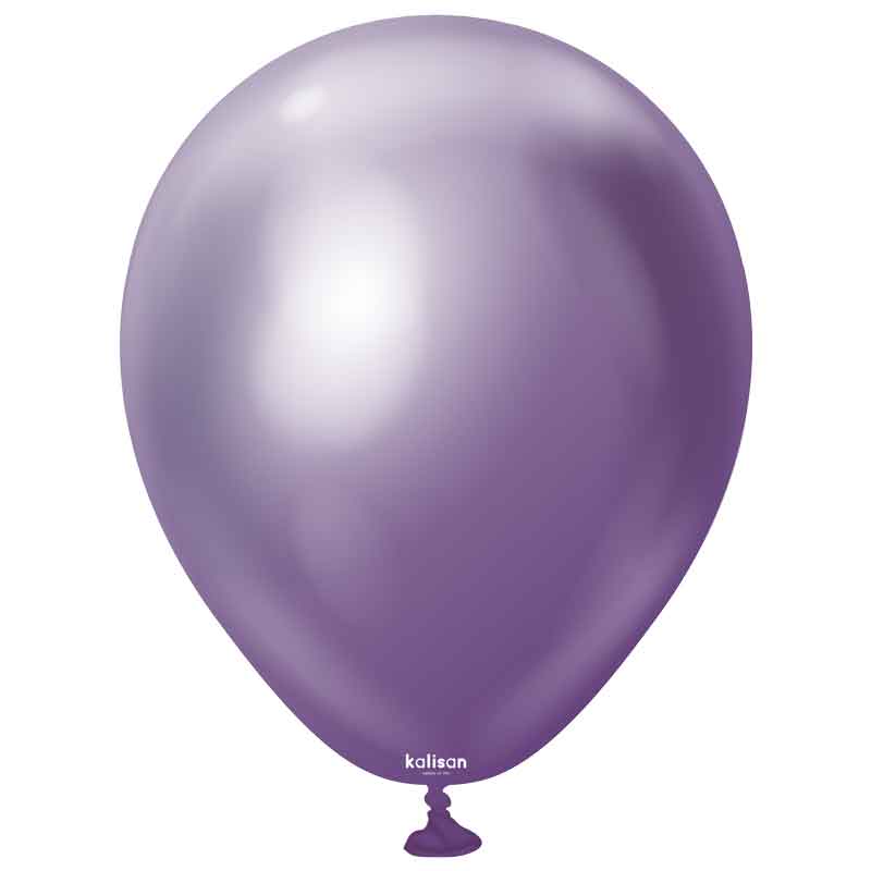 100PK 5in MIRROR CHROME VIOLET KALISAN LATEX