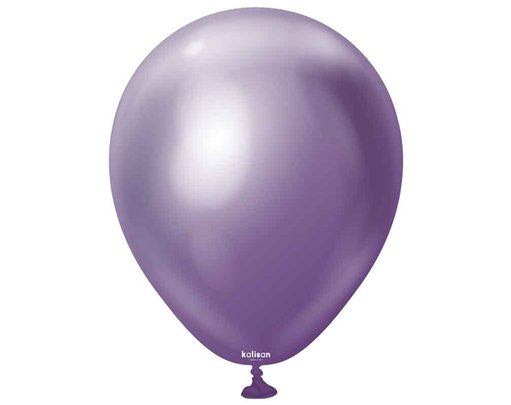 100PK 5in MIRROR CHROME VIOLET KALISAN LATEX