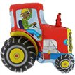 29IN RED TRACTOR  FOIL BALLOON