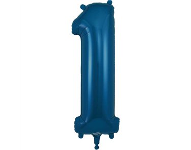 34IN NUMBER 1 NAVY BLUE JUMBO FOIL BALLOON