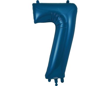 34IN NUMBER 7 NAVY BLUE JUMBO FOIL BALLOON