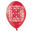10PK 9in HAPPY BIRTHDAY PRINTED BALLOONS
