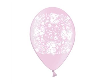 10PK 9in AGE 2 PRINTED BALLOONS