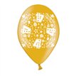 10PK 9in AGE 4 PRINTED BALLOONS