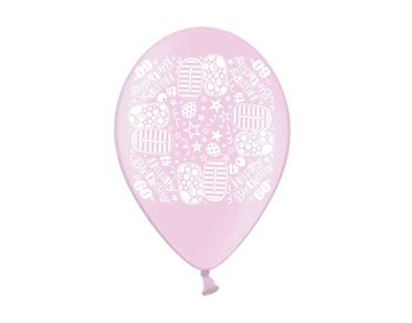 10PK 9in AGE 60 PRINTED BALLOONS