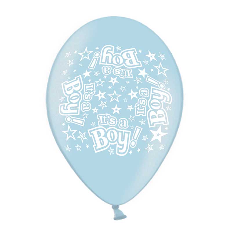 10PK 9in IT'S A BOY PRINTED BALLOONS