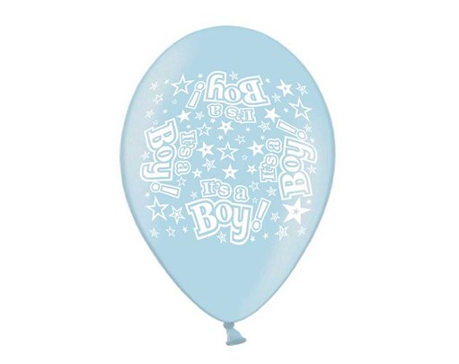 10PK 9in IT'S A BOY PRINTED BALLOONS