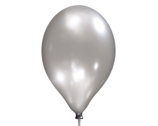8PK 11in SATIN SILVER LUXURY SATIN BALLOONS