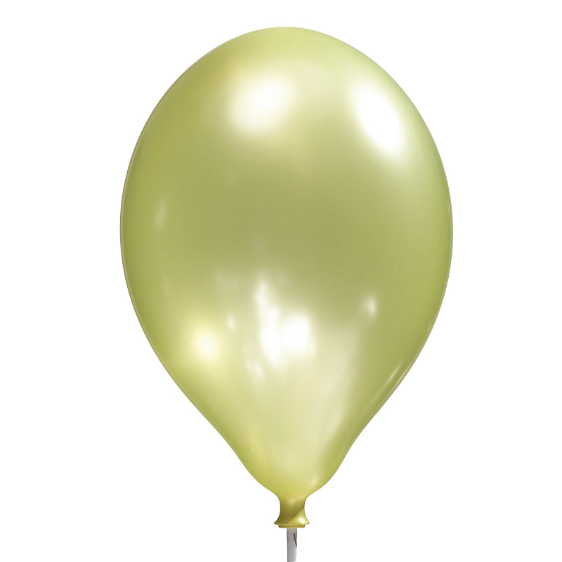 8PK 11in SATIN YELLOW LUXURY SATIN BALLOONS
