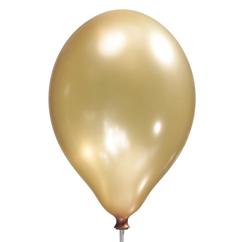 8PK 11in SATIN GOLD LUXURY SATIN BALLOONS