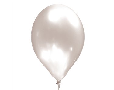 8PK 11in SATIN WHITE LUXURY SATIN BALLOONS
