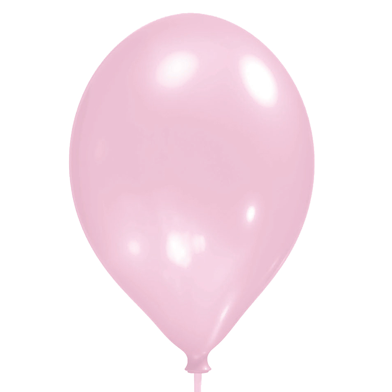 8PK 11in SATIN PALE PINK LUXURY SATIN BALLOONS