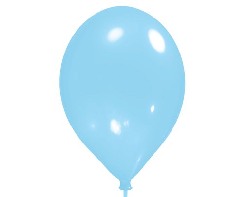 8PK 11in SATIN PALE BLUE LUXURY SATIN BALLOONS