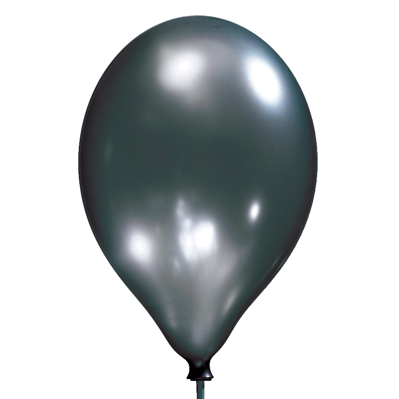 8PK 11in SATIN BLACK LUXURY SATIN BALLOONS