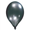 8PK 11in SATIN BLACK LUXURY SATIN BALLOONS