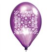 6PK 11in HAPPY BIRTHDAY LUX PRINTED SATIN BALLOON