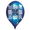 6PK 11in AGE 50 LUX PRINTED SATIN BALLOON