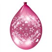 6PK 11in BIRTHDAY PRINCESS LUXURY PRINTED SATIN BALLOONS