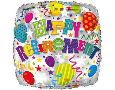 18in HAPPY RETIREMENT FOIL BALLOON