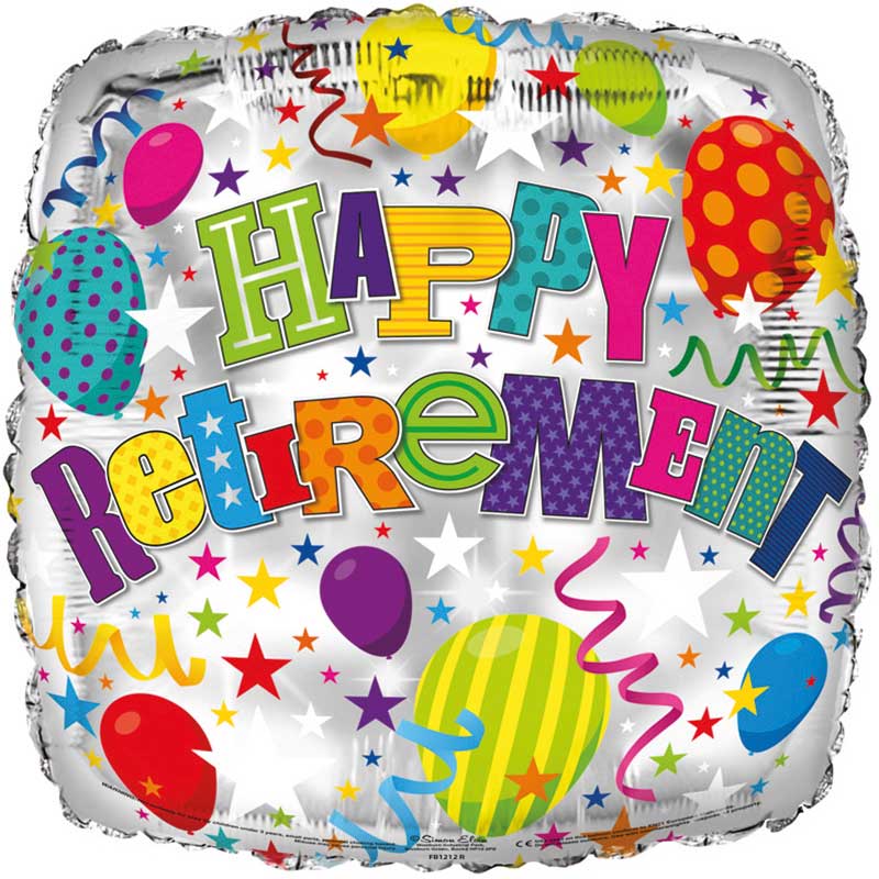 18in HAPPY RETIREMENT FOIL BALLOON
