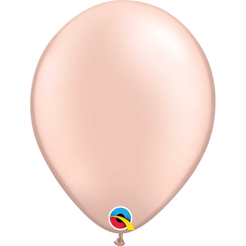 25PK 11in PEARL PEACH QUALATEX