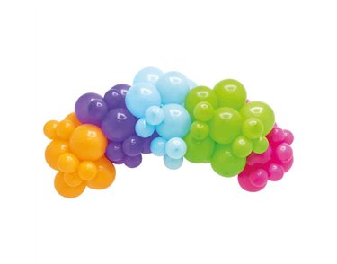 65PC COLOUR FUN BALLOON CLUSTER SET