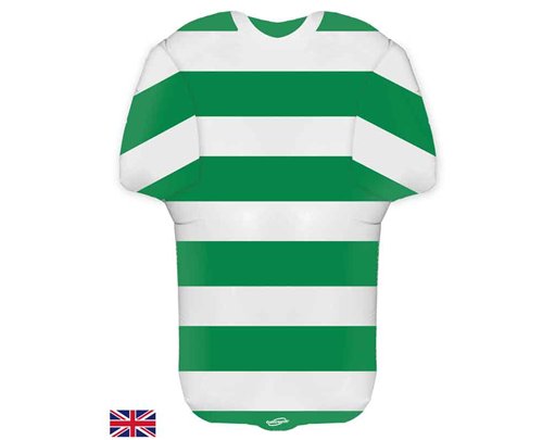 24in GREEN & WHITE SPORTS SHIRT FOIL BALLOON