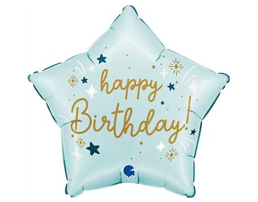 18in BLUE BIRTHDAY FOIL BALLOON