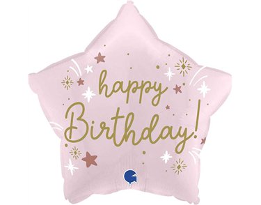 18in PINK BIRTHDAY FOIL BALLOON