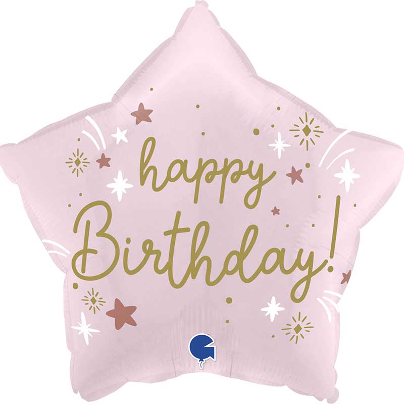 18in PINK BIRTHDAY FOIL BALLOON