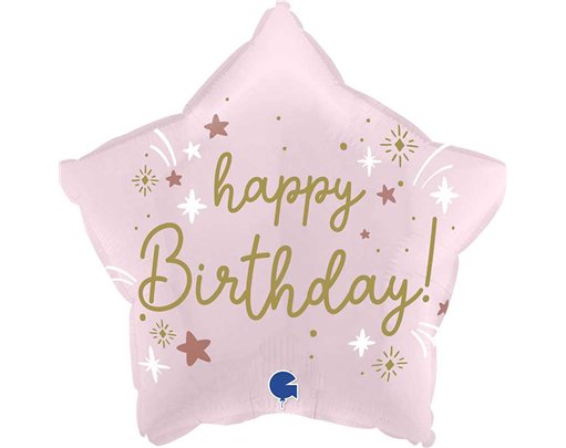 18in PINK BIRTHDAY FOIL BALLOON