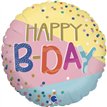 18in FUNKY DOTS B-DAY FOIL BALLOON