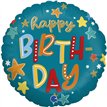18in STARS BIRTHDAY FOIL BALLOON