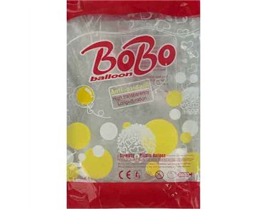 11in ROUND CLEAR BOBO BALLON 50S