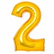 36in GOLD 2 AMSCAN FOIL BALLOON