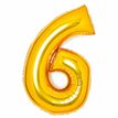 36in GOLD 6 AMSCAN FOIL BALLOON