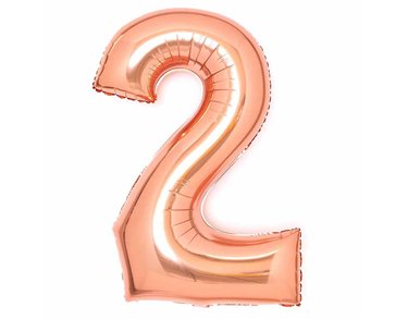 36in ROSE GOLD 2 AMSCAN FOIL BALLOON