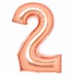 36in ROSE GOLD 2 AMSCAN FOIL BALLOON