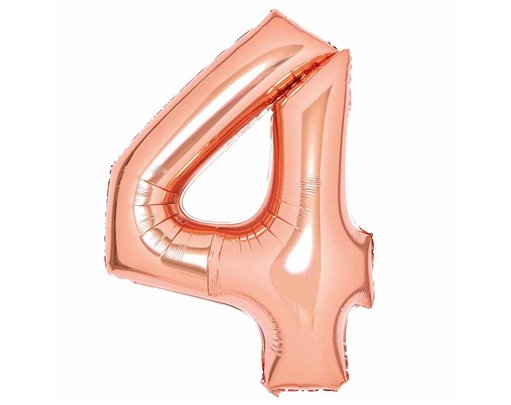 36in ROSE GOLD 4 AMSCAN FOIL BALLOON
