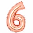 36in ROSE GOLD 6 AMSCAN FOIL BALLOON