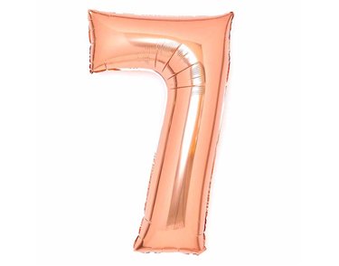 36in ROSE GOLD 7 AMSCAN FOIL BALLOON