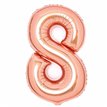 36in ROSE GOLD 8 AMSCAN FOIL BALLOON