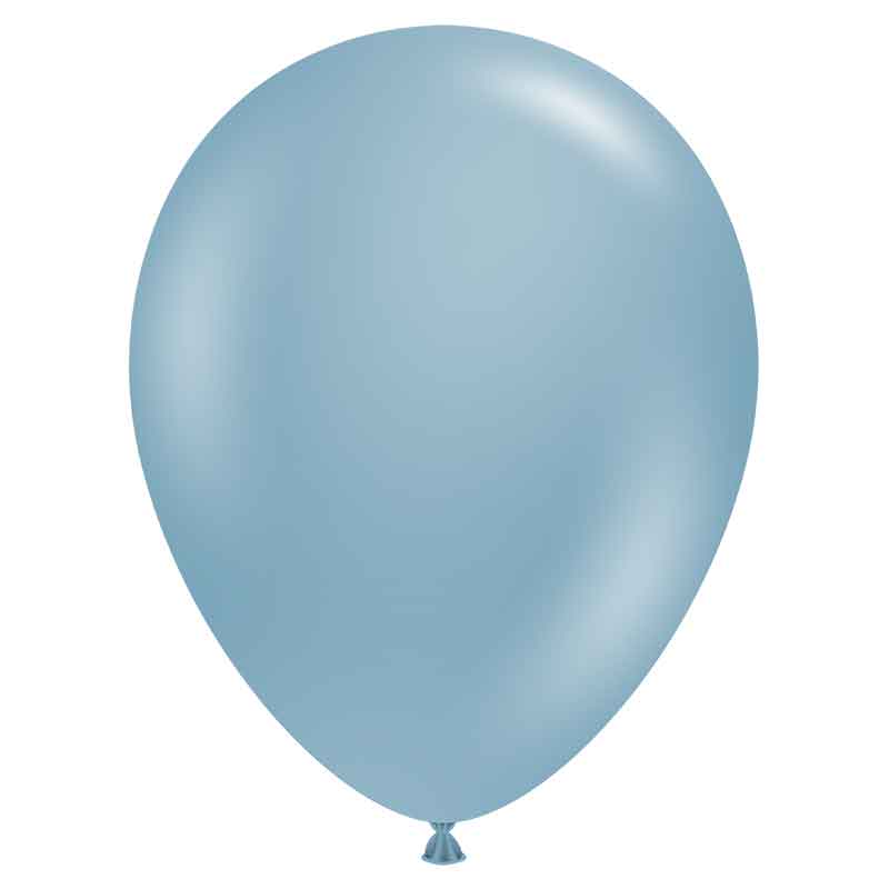 100PK 11in BLUE SLATE TUFTEX BALLOONS