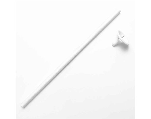 WHITE PAPER BALLOON STICK AND CUP 100S