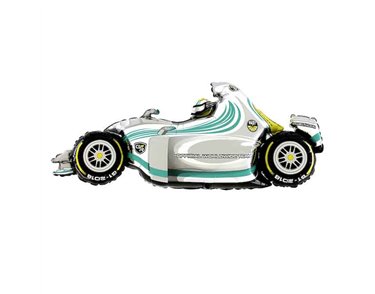 49IN SPEEDY GREY CAR JUMBO FOIL BALLOON